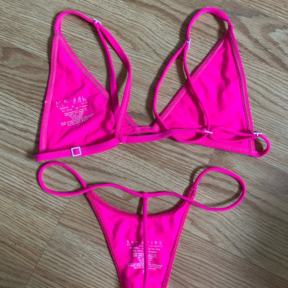 Vivid hot pink Bikini Set Neon - Picture 3 of 6